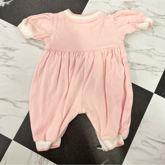 Vintage Florence Eiseman Pink Teddy Bear Onesie Size 3M - Picture 6 of 6